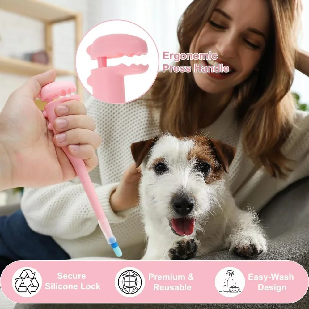 Cat Pill Shooter, Safe & Easy Pill Popper with 2 Premium Soft Silicone Tips